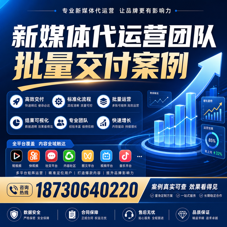 攀枝花代运营公司多客户账号批量高效交付案例